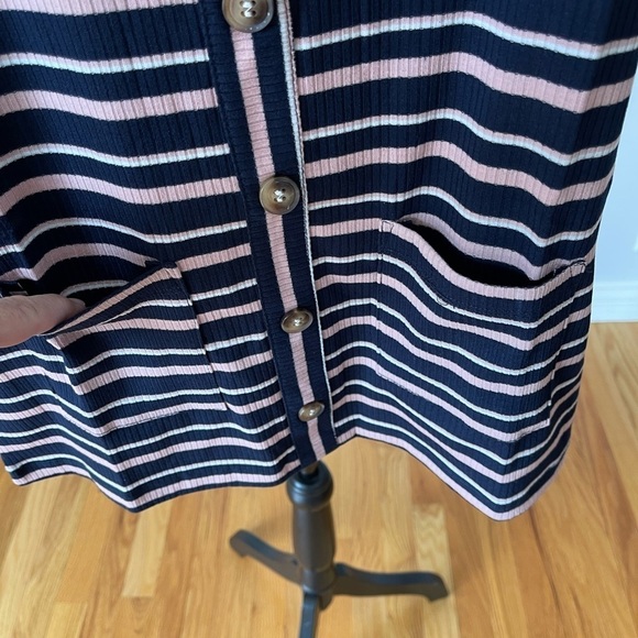 Olivaceous size medium mini rib knit dress striped sundress tank festival NWT - Picture 9 of 12